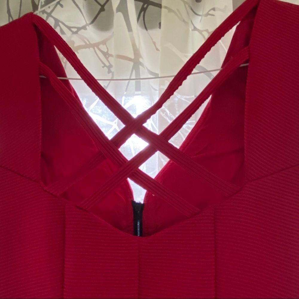 Nanette Lepore Ingrid Dress in Ruby Red - Picture 9 of 10